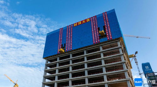 原創(chuàng)組圖 中國(guó)海油深海能源開發(fā)總指揮部基地項(xiàng)目03地塊主體工程封頂